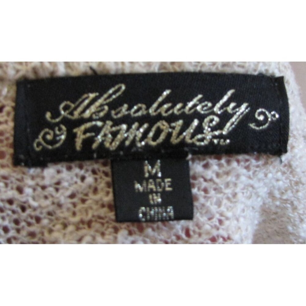 Absolutely Famous M Brown Beige Southwest Print Lightweight Sweater - Picture 3 of 3
